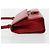 Borsa a mano Gancini in pelle rossa e argento di Salvatore Ferragamo Auth BA12430 Rosso - vista 5