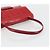 Borsa a mano Gancini in pelle rossa e argento di Salvatore Ferragamo Auth BA12430 Rosso - vista 7