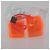 LOUIS VUITTON Clip per Capelli Cube in Plastica Arancione LV Auth 176749A - vista 6