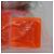 LOUIS VUITTON Clip per Capelli Cube in Plastica Arancione LV Auth 176749A - vista 7