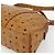 Borsa Tote Vicetos Logogram MCM in pelle PVC marrone e oro Auth 177569 D'oro - vista 10