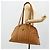 Borsa Tote Vicetos Logogram MCM in pelle PVC marrone e oro Auth 177569 D'oro - vista 21