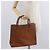 Borsa Tote in Pelle Gucci Bamboo Marrone Oro 002 1186 0260 Auth bs34911 D'oro - vista 22