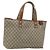 Borsa tote Gucci GG Supreme Web Sherry Line in PVC beige e oro 211134 Auth BA12361 D'oro