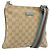 Borsa a Spalla Gucci GG Canvas Sherry Line Beige Argento 146309 Auth 177489A
