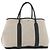Hermès HERMES Borsa a Mano Garden Party PM Tela Beige Argento Auth bs34986V