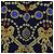 Sciarpa CARTIER Setà Rossa Blu Marina Auth am11465V Rosso Blu navy - vista 6