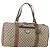 Padlock Gucci Borsa Boston GG Supreme in PVC Beige Oro Auth 175348 D'oro