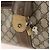 Padlock Gucci Borsa Boston GG Supreme in PVC Beige Oro Auth 175348 D'oro - vista 15