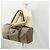 Padlock Gucci Borsa Boston GG Supreme in PVC Beige Oro Auth 175348 D'oro - vista 23