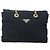 Tote Sac à main en nylon PRADA avec chaîne, bleu marine, doré, authentique 177788 - vue 2
