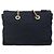 Tote Sac à main en nylon PRADA avec chaîne, bleu marine, doré, authentique 177788 - vue 3