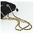 Tote Sac à main en nylon PRADA avec chaîne, bleu marine, doré, authentique 177788 - vue 7