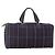 Borsa Boston in tela Nova Check Burberrys blu navy e oro Auth 153792 D'oro
