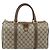 Borsa Boston in PVC beige e rosso della linea Sherry GG Supreme di GUCCI 40 02 007 Auth 178058 - vista 2