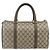 Borsa Boston in PVC beige e rosso della linea Sherry GG Supreme di GUCCI 40 02 007 Auth 178058 - vista 3