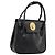 Borsa a mano Christian Dior in pelle nera e oro Auth 177713 Nero D'oro