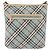 Borsa a Spalla Burberry Nova Check Blue Label in Tela Azzurra Chiara Argento Autentica 179010 Blu chiaro - vista 2