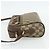 Borsa a Spalla GUCCI GG Supreme Web Sherry Line PVC Beige Oro Auth 177704 D'oro - vista 4
