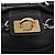 Chloé Borsa a mano Chloe Paddington in pelle nera argento oro Auth 178515A Nero D'oro - vista 14