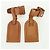 Louis Vuitton Etichetta nome in pelle Powanie 10 set Beige LV Auth 167216 - vista 10