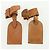 Louis Vuitton Etichetta nome in pelle Powanie 10 set Beige LV Auth 167216 - vista 11