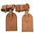 Louis Vuitton Etichetta nome in pelle Powanie 10 set Beige LV Auth 167216 - vista 3