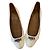 Bailarinas Hermès cuero charol blanco