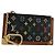 LOUIS VUITTON Monograma Multicolor Pochette Cles Bolsa Negra M13664 Auth 177361 Negro