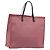 GUCCI GG Canvas Tote Bag Nylon Pink Silber 355732 Auth BA12380