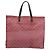 GUCCI GG Canvas Tote Bag Nylon Pink Silber 355732 Auth BA12380 - Ansicht 3