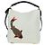 Bolsa de Ombro LOEWE em Couro 2 em 1 Branco Ouro Auth 177982SM Dourado - vista 13