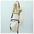 Bolsa de Ombro LOEWE em Couro 2 em 1 Branco Ouro Auth 177982SM Dourado - vista 26