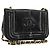 CHANEL COCO Borsa a Spalla Mark Chain Pelle Verniciata Nera Oro CC Auth 177993 Nero D'oro