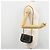 CHANEL COCO Borsa a Spalla Mark Chain Pelle Verniciata Nera Oro CC Auth 177993 Nero D'oro - vista 24