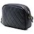 Chanel Pequena Bolsa de Câmera em Couro de Cordeiro Matelassé com Fivela Preto - vista 2