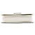 Chanel Medium Matelassé Pelle di vitello Octagon CC Clasp con patta Bianco - vista 3