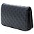 Wallet On Chain Chanel CC geprägte Lammleder Geldbörse mit Kette Schwarz - Ansicht 2