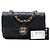 Chanel Matelassé Pelle di Pecora Turn e Lock con Patta Nero - vista 8