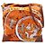 Hermès Seta e Barenia Gioco degli Omnibus e delle Dames Bianche Soiey City PM Arancione