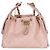 Borsa hobo Chanel 25 in caviar trapuntato rosa - vista 8