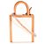 Céline Bolsa Cabas Mini Vertical em Lona Natural e Couro de Bezerro Celine Bege - vista 2