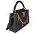 Louis Vuitton x TM Borsa Capucines MM in Taurillon Nero - vista 4