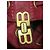 Borsa a secchiello Balenciaga in pelle trapuntata rossa Rosso - vista 14