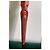 Autre Marque Jean PONS Sculpture Totem Bois Sculpté Polychrome Noir Rouge - vue 2