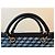 Fauré Le Page SagaCity 31 Blau Jacquard & Leder Handtasche Gelb Marineblau Dunkelblau - Ansicht 12