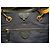 Fauré Le Page SagaCity 31 Blau Jacquard & Leder Handtasche Gelb Marineblau Dunkelblau - Ansicht 8