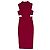 Autre Marque Cushnie et Ochs Rotes Skulpturales Midi-Kleid