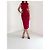 Autre Marque Cushnie et Ochs Rotes Skulpturales Midi-Kleid - Ansicht 2