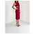 Autre Marque Cushnie et Ochs Rotes Skulpturales Midi-Kleid - Ansicht 5